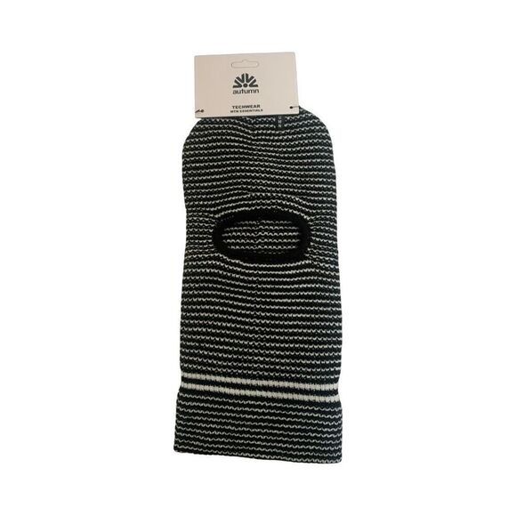Autumn Headwear Black & White Striped Balaclava - Picture 1 of 4